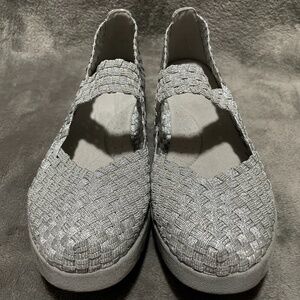 Canyon River Blues Womens 8 M Willa Slip On Mary Jane Silver